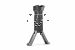 Strike Bipod Grip with Aluminum Legs (Picatinny) - Grey